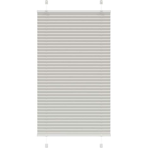 Plissee Hellgrau 70x100 cm Stoffbreite 69,4 cm Polyester