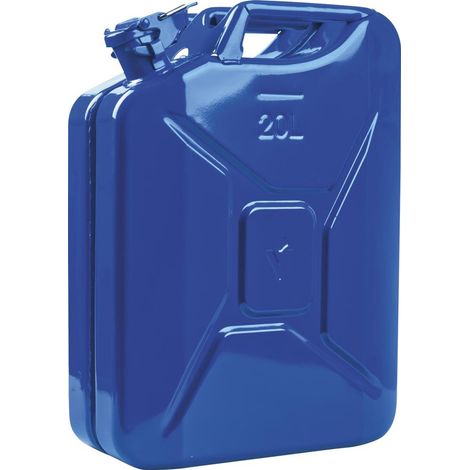 Kraftstoffkanister Inh.20l Signalblau RAL5005 Stahlbl.0,9 L345xB165xH470mm