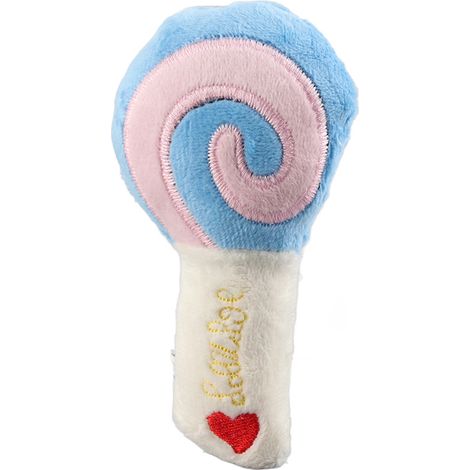Bissfestes Lollipop Pet Plüschtier, interaktives Kauspielzeug für Hunde, blau (1/5)