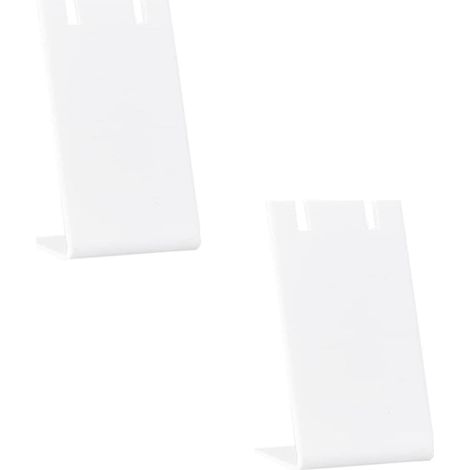 Set of 2 L-shaped earring display stands - White (1/5)