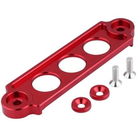 BUNTHAUS Support de fixation de batterie Racing anodisé pour Honda Civic/CRX 1988-2000 (rouge)