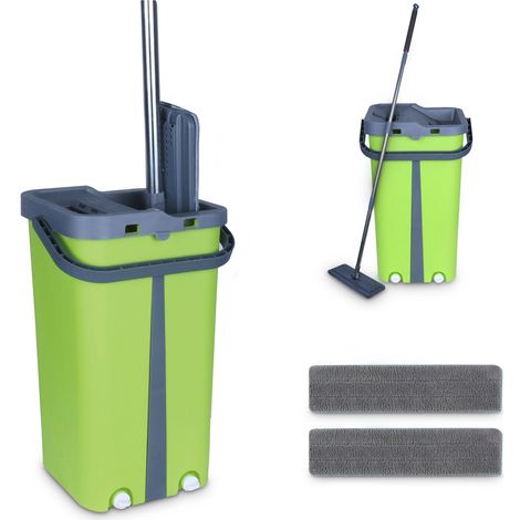 Cenocco CC-9077: Mocio Piatto con Secchio Verde