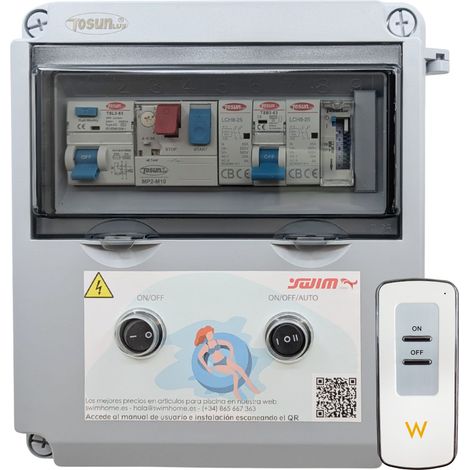 Cuadro Eléctrico 2CV Transformador 50W Contactor Clorador  Mando Luces