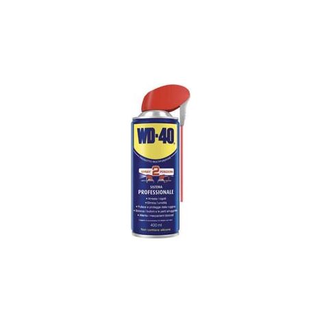 WD-40 LUBRIFICANTE SPRAY MULTIUSO 5 FUNZIONI ML.400- - ml.400 spray c/erogatore a doppia posizione - 6 pezzi WD40
