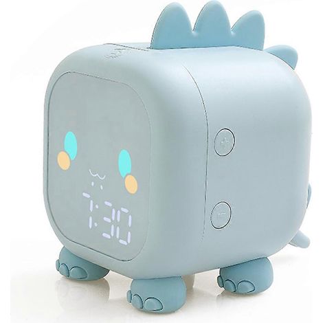 Mini réveil LED portable avec commande vocale, affichage de la température, chargement USB et minuterie de 60 minutes. (1/5)