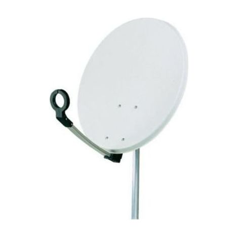 Parabole - LISTO - 60 cm - Tête Twin - Réception numérique - Fixation murale - Design classique