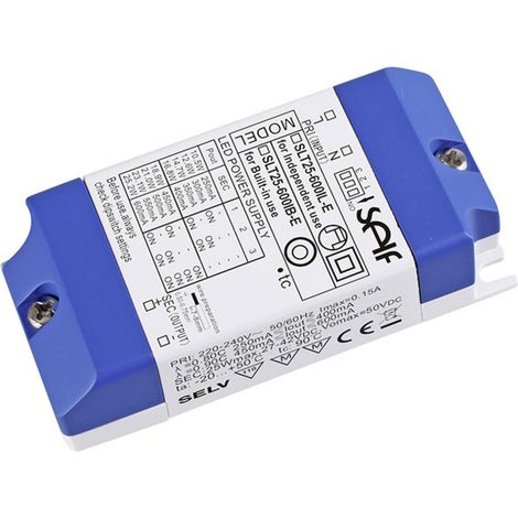Self Electronics SLT25-600IL-E LED-Treiber Konstantstrom 25 W 250 - 600 mA 27 - 42 V/DC nicht dimmb