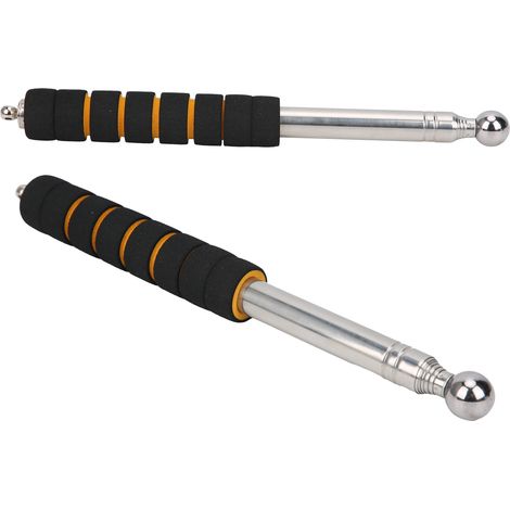 Lot de 2 marteaux télescopiques à tambour vide, tiges de test portables pour carrelage, outil d'inspection de pièces, 130 cm (1/5)
