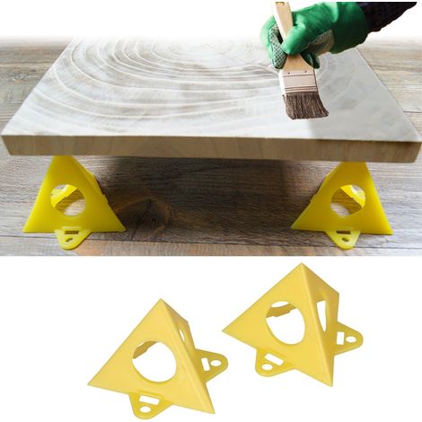 Cadre de support pour peinture en bois (20 pièces), support de peinture, pied triangulaire en plastique (1/5)
