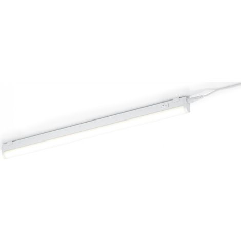 Iluminación de muebles Trio Ramon 7W 3000K Luz cálida. 51×4 cm. LED integrado Cocina. Estilo moderno. Plástico y Policarbonato. Color blanco (1/2)