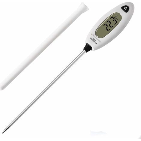 Thermomètre alimentaire en acier inoxydable 304, grand écran, pour la viande, les grillades, la cuisson et l'eau du bain  convient à un usage domestique.-AquaForge (1/5)