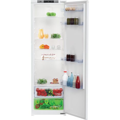 Beko BSSA315E4SFN: Frigorifero da Incasso Monoporta, Statico Ventilato, h 177.5 cm. Capacità netta frigorifero: 309 L, Classe climatica: SN-T, Emissione acustica: 35 dB. Tipo di displa... - 7523820035 (1/6)