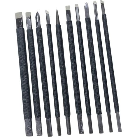 10 Pi ces D outils De Sculpture en Acier Au Tungst ne pour (1/5)