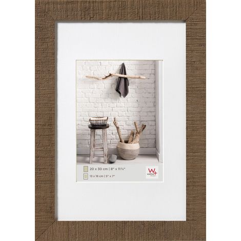 Cadre photo en résine - Walther Home - 40 x 50 cm - Marron - Livraison gratuite