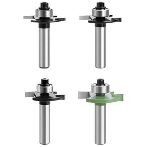 Fraises à défoncer. fraise à rainurer à disque. fraise à défoncer. tige de 8 mm. 4 pièces. 2 mm. 3 mm. 4 mm. 5 mm avec roulements à billes. outils pour le travail du bois. fraises à ras pour la coupe (1/5)