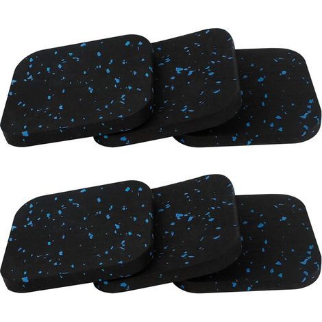 6Pcs Tapis Machine à Laver Anti Vibration, 10 x 10 cm Patin Anti Vibration Lave Linge en Caoutchouc pour Tapis Roulant, Sèche-Linge et Machine à Laver (1/4)