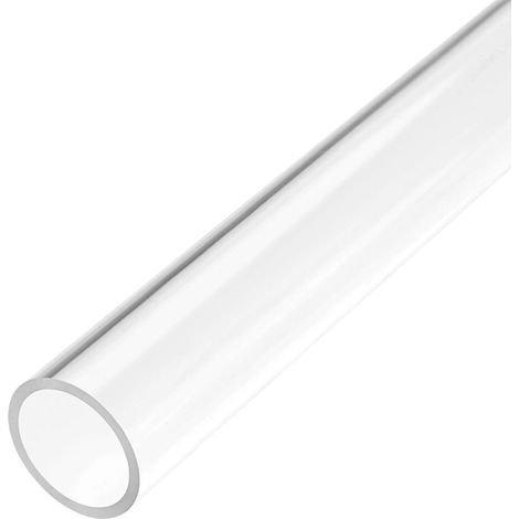 Transparent Tuyau Acrylique Rigide 21mm ID x 25mm OD x 305mm 2mm Mur Rond Tube Tuyaux (1/5)