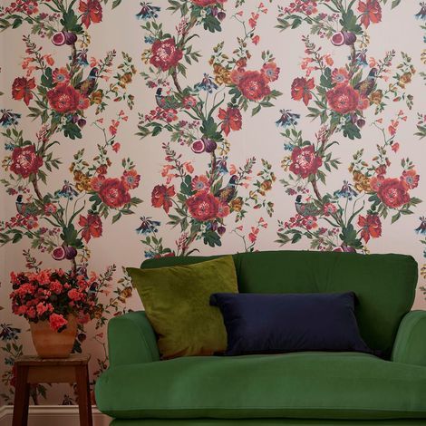 Papier peint intissé Joules forest Chinoiserie 1005 x 52cm Multicolore