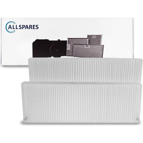 Filtro WTW AllSpares (juego de 2) Clase de filtro G4/F7 apto para Vaillant RecoVAIR VAR 260/4 / 360/4 (492 x 165 x 47 mm / 492 x 161 x 47 mm)