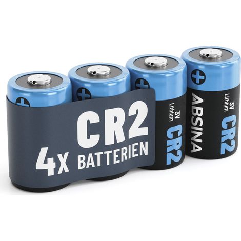 4x Absina CR2 Lithium Batterie 3V 800mAh (4er Blister)