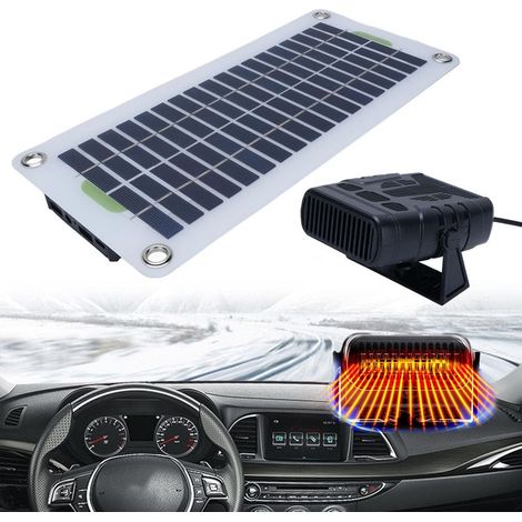 Panneau solaire à cristaux 30 W - Chauffage extérieur portable pour serre, abri de jardin, niche pour animaux domestiques (1/5)