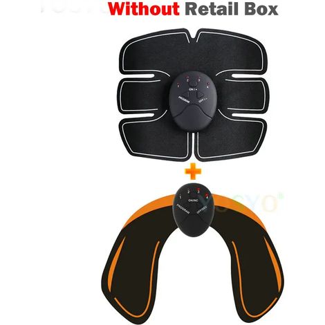 EMS-Muskelstimulator, intelligentes Fitnessgerät für Bauchmuskelübungen, Schlankheitsgürtel mit Körperaufklebern, Unisex – AquaForge