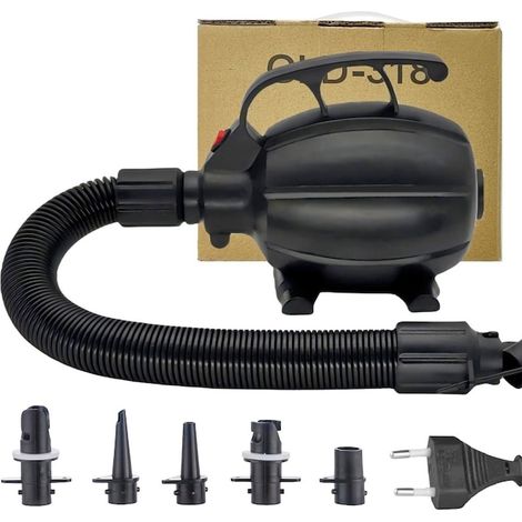 Pompe à air électrique 600 W pour matelas et accessoires gonflables, 4 buses, gonflage rapide, protection surchauffe (1/5)