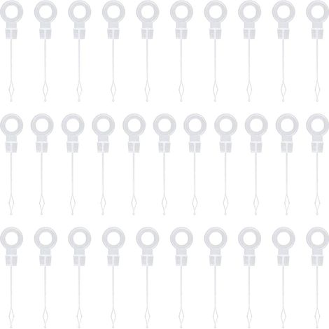 30 Pieces Universal Freezer Drain Hole Plunger Plastic Cleaning Rod Refrigerator Cleaning Tool for Freezer Unblocker Refrigerator Accessories