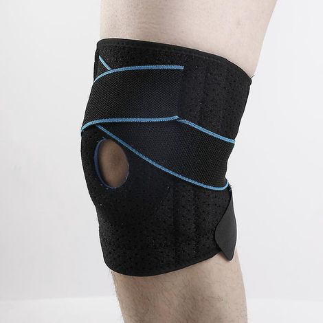 Knieschoner, Sportbandage, rutschfeste Silikon-Knieschoner (2er-Pack), Kniescheibenstabilisator, verstellbare Knieschoner, die Besten (1/5)