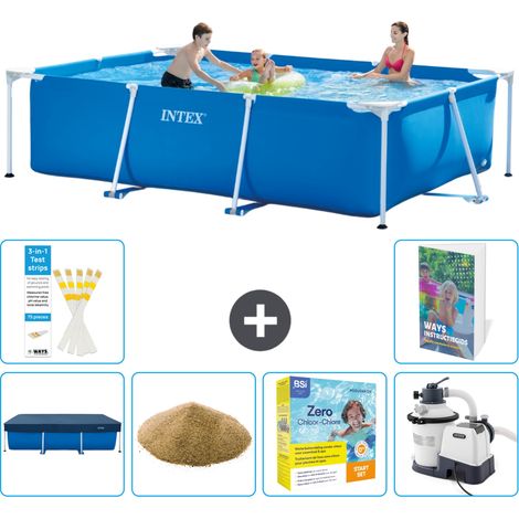 Rechteckiger Frame Pool - 300x200x75 cm - 7-teilig S170