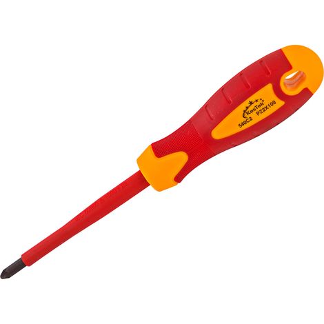 KesTek Elektriker Schraubendreher Schraubenzieher Kreuzschlitz PZ2x100mm 1000V (1/3)
