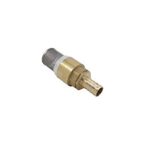 Rückschlagventil mit Sieb 1/2 3/4 1 Zoll mit 12 16 19 mm Anschluss – Rückschlagventil mit Sieb (1-Zoll-Gewinde + 19-mm-Rohrverschraubungen) – Crezuo