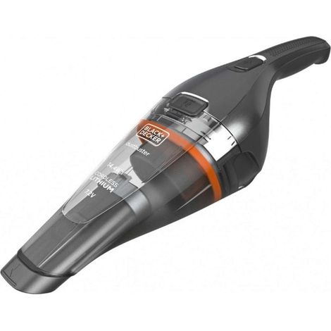 BLACK+DECKER - Aspiradora de mano inalámbrica 7,2V, estación de carga, gris oscuro/cromo NVC220WC-QW (1/4)