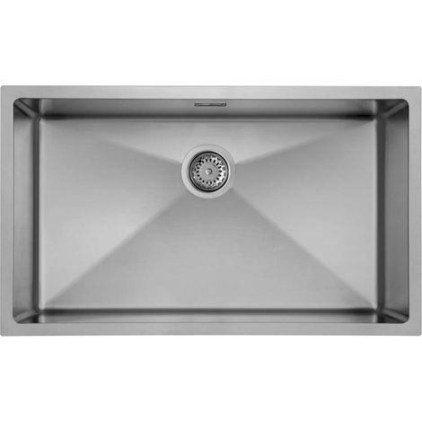 Lavello Elleci Incasso 1 vasca 74x44 Yoga 700 Satinata Inox LIY700SAC (1/2)