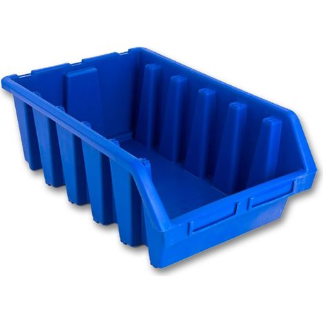 ADB Ergobox Stapelbox Sichtlagerkasten Lagerbox Sichtbox Gr5 blau 333x500x187 mm (1/3)