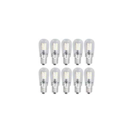 Ampoule LED E12 10 pièces 1,5W lumière blanche chaude 500LM Verre Compatible plafonniers et appliques Durée de vie 50 000h (1/5)