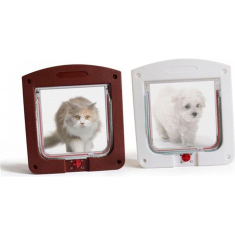 Porte d'entrée contrôlable pour petits animaux avec commandes pour installation à domicile (1/5)