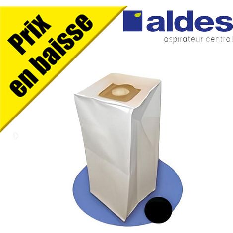 Atepac – Sac filtre polyester 30 litres pour centrales AXPIR, BLUE, BOOSTY, DOOBLE – Résistant à l'humidité – Efficacité 95% des particules > 1.5µm
