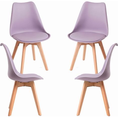 Packs Sillas Comedor - Pack 4 Sillas Synk Basic - Lavanda