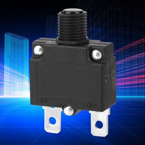 10 pcs disjoncteur protecteur surcharge avec capuchon étanche 125/250Vac 32Vdc(10A) (1/5)