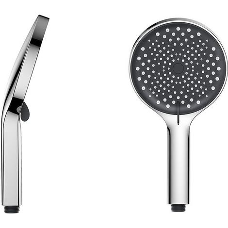 Pommeau de douche économique avec flexible, pommeau universel avec tuyau de douche, économie d'eau, argent (1/2)
