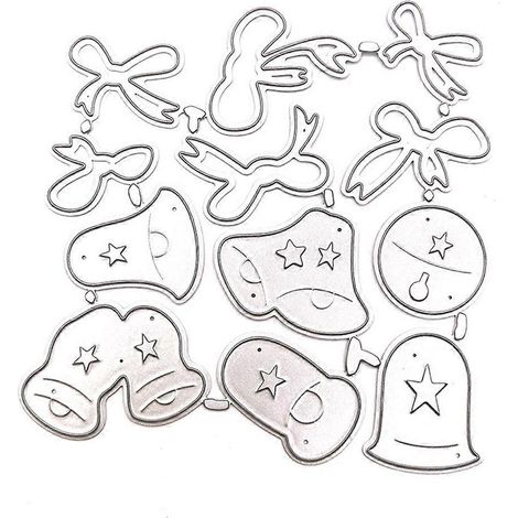 Weihnachtshandschuhe Metall-Stanzformen Schablone DIY Scrapbooking Album Papierkarten Vorlage Form Prägedekoration