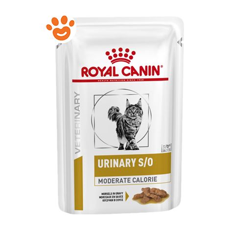 Royal Canin Cat Veterinary Diet Urinary S/O Moderate Calorie  - Royal Canin Cat Veterinary Diet Urinary S/O Moderate Calorie - Bustina Da 85 Gr