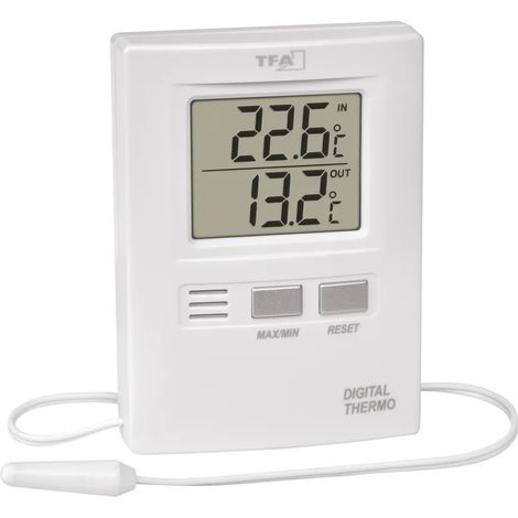 Thermomètre numérique intérieur/extérieur avec sonde filaire, 30.1012, TFA Dostmann (1/5)