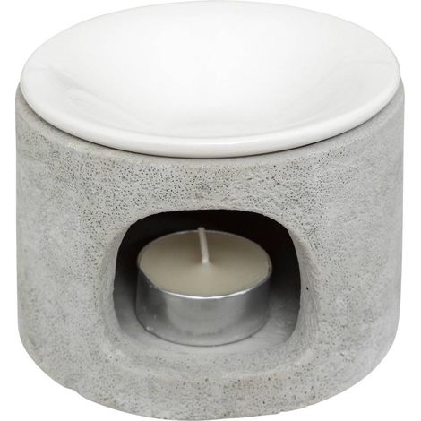 Bruciatore di incenso in cemento olioa 11x7cm - Atmosphera créateur d'intérieur