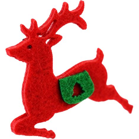 Doppellagige Filz-Schneemann-Applikationen, Filzdekorationsset für Weihnachtsdekorationen 2 (1/5)