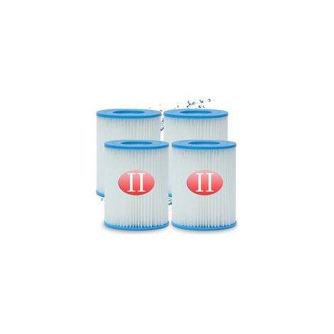 Filterkartusche Typ II für Bestway Poolpumpe, Ersatzfilterkartusche für Bestway 58094, Kapazität: 2006/3028 l/h (4 Stück) (1/5)