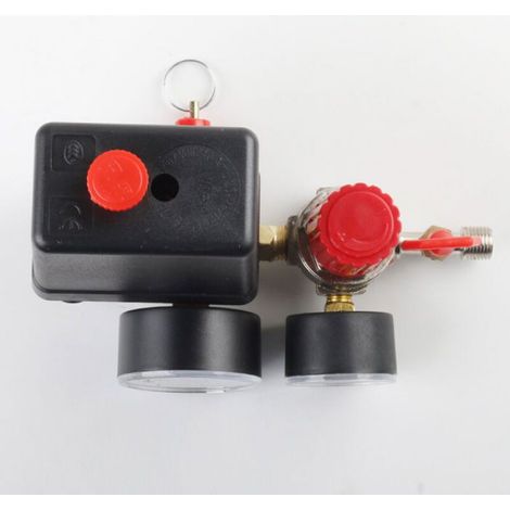 Compresseur d'air pressostat valve pressostat compresseur d'air avec manomètre régulateur (1/4)