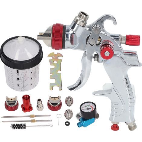 Naroote Pistola de Pintar Carros, Pistolet de Peinture de Peinture Automobile Pistolet Kit Automobile de (1/5)