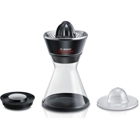 Presse Agrume Electrique Presse-agrumes - BOSCH - MCP72GPB VitaStyle Citro - Noir / inox brossé - 40 W - LED - récipient verre 1 L - cône universel (1/5)